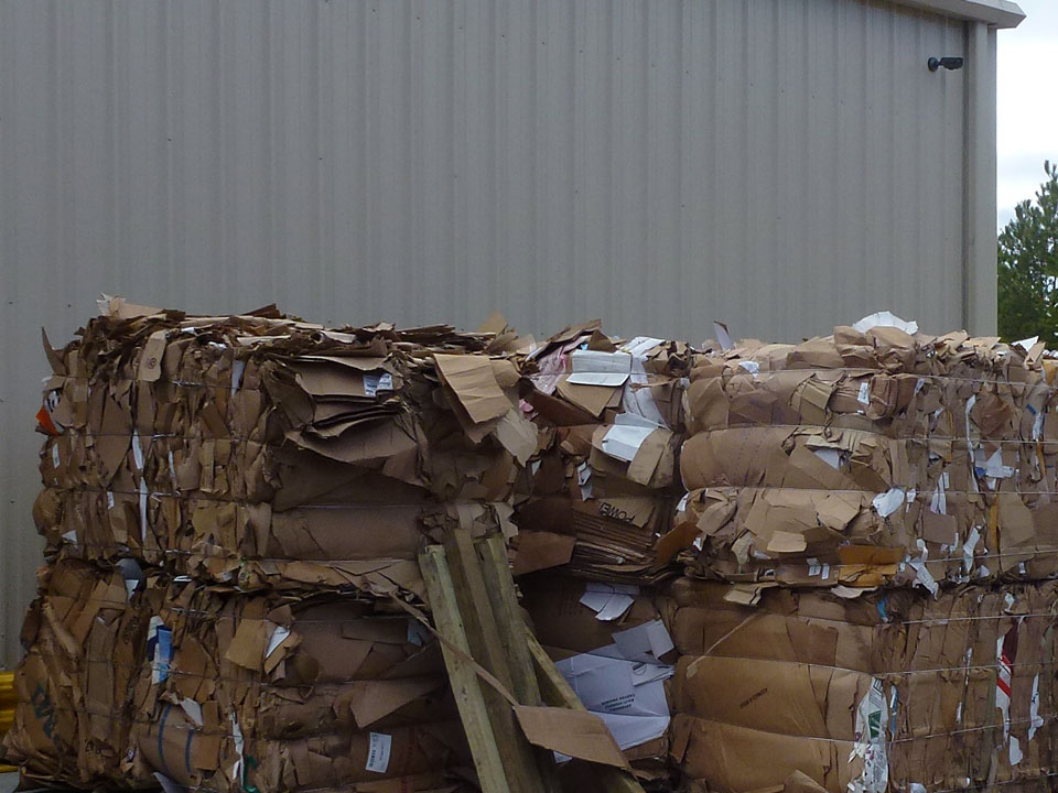 Grogan Waste Services recycles cardboard